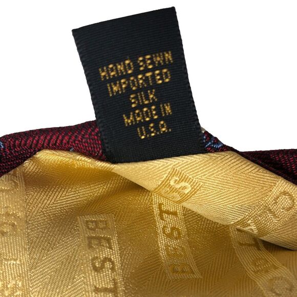 Nordstrom Robert Talbott Jaquard Silk Tie Hand Sewn Leaf Pattern VTG USA - Picture 7 of 9